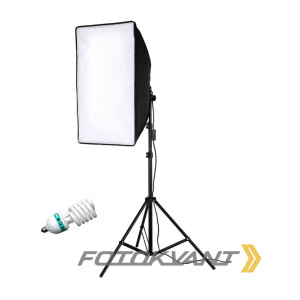Комплект постоянного освещения люминесцентный 150Вт 5500K Fotokvant FL-1 KIT