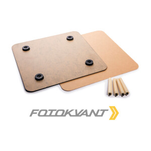 Фон пластиковый зеркальный 50х60 см черный 2 мм Fotokvant BP-6050/2