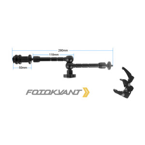 Кронштейн на горячий башмак Magic Arm для установки фото- и видеокамеры Fotokvant RCL-S3+MA-11 