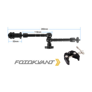 Кронштейн на горячий башмак Magic Arm для установки фото- и видеокамеры Fotokvant RCL-S2+MA-11 