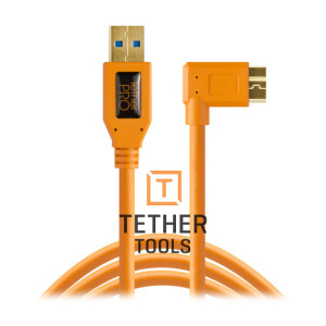 Кабель передачи данных USB 3.0 - Micro-B длина 4,6 м угловой Tether Tools CU61RT15-ORG TetherPro Right Angle Adapter