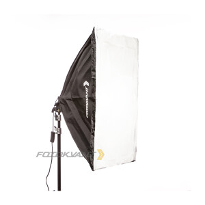 Квадрабокс быстрораскладной 50х70 см с цоколем Е27 Fotokvant RLH-1-5070 софтбокс
