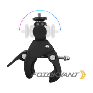 Зажим пластиковый с шаровой головой 1/4 дюйма Fotokvant RCL-S9