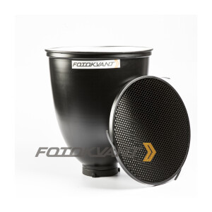 Телерефлектор 45 градусов с сотами байонет Bowens 28 см или 11 дюймов Fotokvant RF-28BW