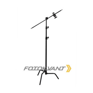 Стойка-журавль 320 см для студийного оборудования черная C-Stand Fotokvant CS-3250T Black , кран-стойка