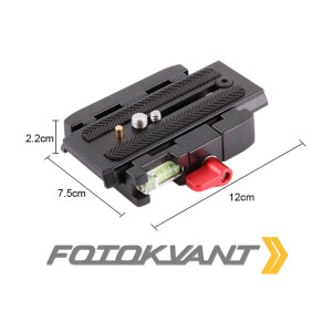 Быстросъемная площадка для штативных голов Manfrotto 501/500AH/701HDV/503HDV/Q5 Fotokvant P200