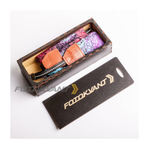 Ремень для фотоаппарата в подарочной деревянной коробочке Fotokvant STO-47 