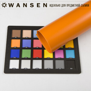 Фон пластиковый оранжевый матовый 70х100 см Wansen PB-0710-05 Orange mat 