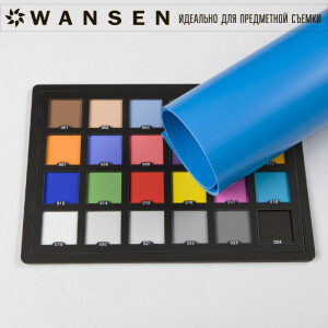Фон пластиковый синий матовый 70х100 см Wansen PB-0710-05 Blue mat 