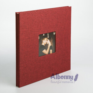 Фотоальбом бордовый 40 белых страниц Albonny AMP-2728-40-Вurgundy 