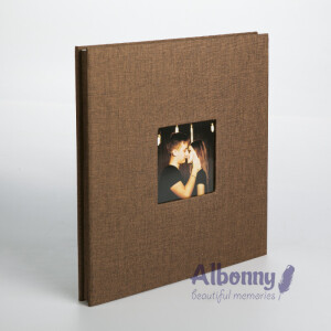 Фотоальбом шоколад 40 белых страниц Albonny AMP-2728-40-Chocolate 