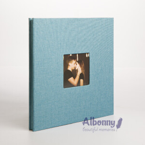 Фотоальбом голубой 40 белых страниц Albonny AMP-2728-40-Blue 