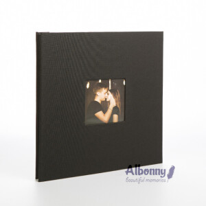 Фотоальбом черный 40 белых страниц Albonny AMP-3132-40-Black 