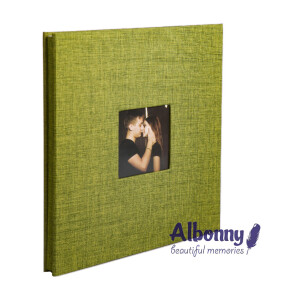 Фотоальбом зеленый 40 белых страниц Albonny AMP-2728-40-Green