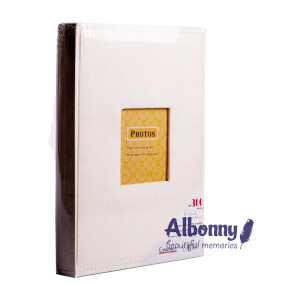 Фотоальбом замшевый бежевый с кармашками 300 фото Albonny APV-2232-100-B
