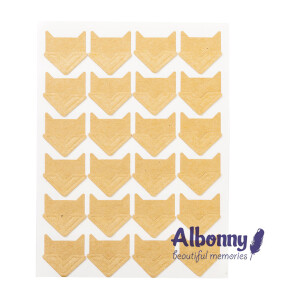 Уголки для фотоальбомов бежевые Albonny PC-003 Beige для крепления фотографий