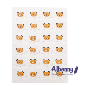 Уголки для фотоальбомов медвежонок Albonny PC-008 Bear для крепления фотографий