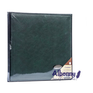 Фотоальбом кожаный в подарочной коробке изумрудный 40 белых страниц Albonny AML-2732-40-G 