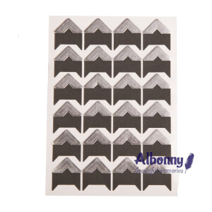 Уголки для фотоальбомов серебряные Albonny PC-027 Silver для крепления фотографий