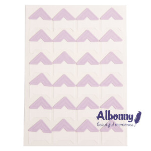 Уголки для фотоальбомов сиреневые Albonny PC-023 Lilac 