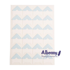 Уголки для фотоальбомов голубые Albonny PC-020 Blue для крепления фотографий