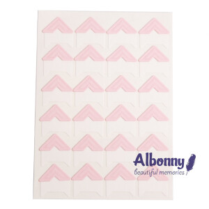 Уголки для фотоальбомов розовые Albonny PC-019 Pink 