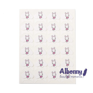 Уголки для фотоальбомов белый кролик Albonny PC-012 White bunny 