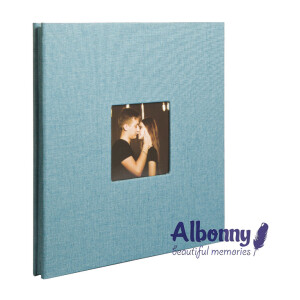 Фотоальбом голубой 40 белых страниц Albonny AMP-2728-40-Blue