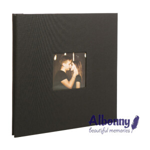 Фотоальбом черный 40 белых страниц Albonny AMP-3132-40-Black