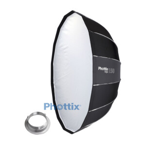 Быстрораскладной октобокс серии Raja 150 см и адаптером Bowens Phottix (82727) Raja 150 софтбокс