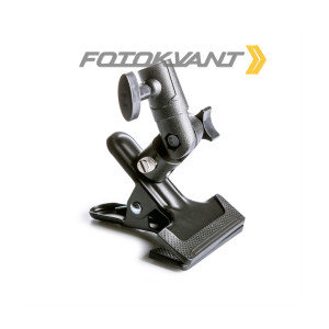 Кронштейн-держатель на стойку с прищепкой металлический Fotokvant RCL-S13 