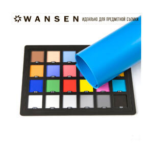 Фон пластиковый синий матовый 70х100 см Wansen PB-0710-05 Blue mat 