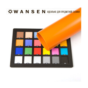 Фон пластиковый оранжевый матовый 70х100 см Wansen PB-0710-05 Orange mat 