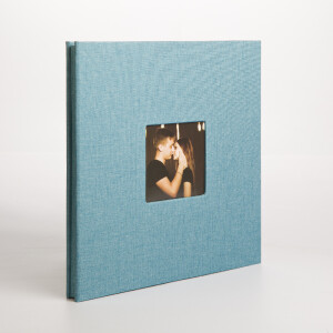 Фотоальбом голубой 40 белых страниц Albonny AMP-2728-40-Blue 