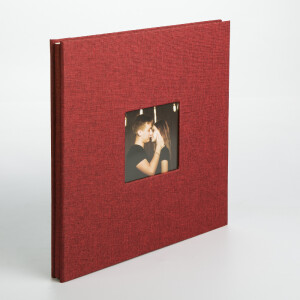 Фотоальбом бордовый 40 белых страниц Albonny AMP-2728-40-Вurgundy 
