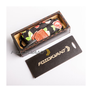 Ремень для фотоаппарата в подарочной деревянной коробочке Fotokvant STO-54