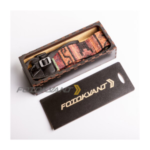 Ремень для фотоаппарата в подарочной деревянной коробочке Fotokvant STO-48