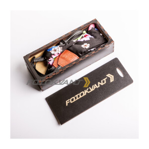 Ремень для фотоаппарата в подарочной деревянной коробочке Fotokvant STO-46 