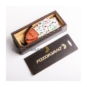 Ремень для фотоаппарата в подарочной деревянной коробочке Fotokvant STO-40