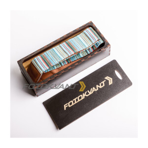 Ремень для фотоаппарата в подарочной деревянной коробочке Fotokvant STO-38 