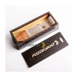 Ремень для фотоаппарата в подарочной деревянной коробочке Fotokvant STO-36