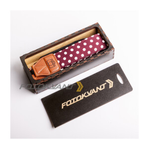 Ремень для фотоаппарата в подарочной деревянной коробочке Fotokvant STO-08