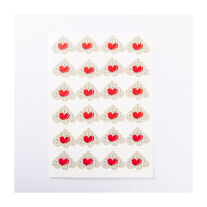 Уголки для фотоальбомов сердечко Albonny PC-014 Red heart для крепления фотографий