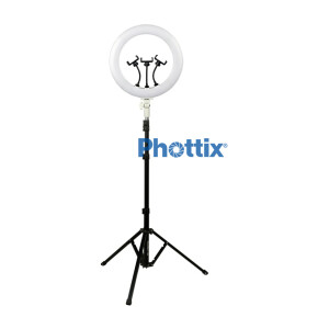Комплект кольцевой светодиодный осветитель 60Вт 3000-6000K Phottix (81491) Nuada Ring40C LED Light