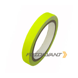 Клейкая лента студийный тейп желтого цвета 15 мм х 25 м Fotokvant GP-1525 Yellow gaffer tape