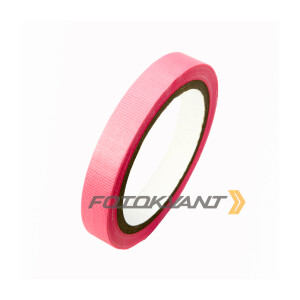 Клейкая лента студийный тейп розового цвета 15 мм х 25 м Fotokvant GP-1525 Pink gaffer tape
