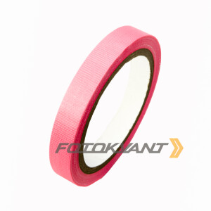 Клейкая лента студийный тейп розового цвета 15 мм х 25 м Fotokvant GP-1525 Pink gaffer tape