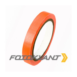 Клейкая лента студийный тейп оранжевого цвета 15 мм х 25 м Fotokvant GP-1525 Orange gaffer tape