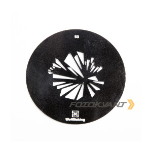 Маска гобо Ø 58 мм осколки Fotokvant GMW-53 Gobo mask для оптических насадок