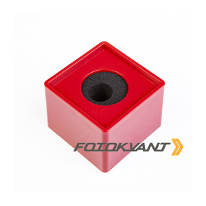 Куб для микрофона большой красный для нанесения логотипа Fotokvant MAC-22-Red